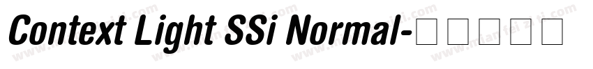 Context Light SSi Normal字体转换